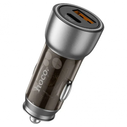 Автомобильное зарядное устройство 43W, PD25W+QC3,0, Hoco NZ8 / АЗУ-адаптер с подсветкой