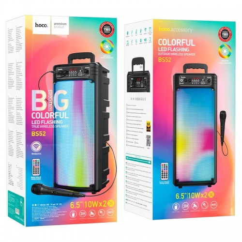 Портативная беспроводная Bluetooth колонка HOCO BS52 Billowing акустическая система с микрофоном
