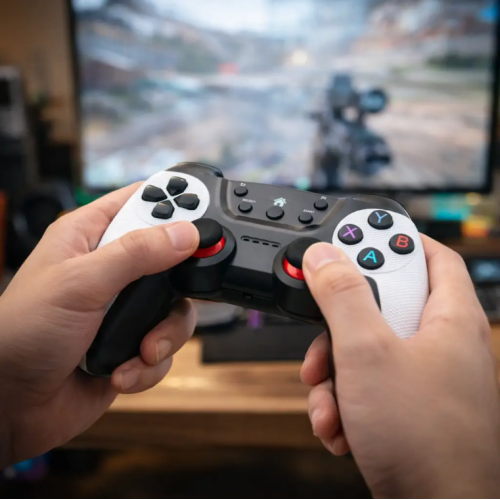 Беспроводные джойстики, от батареек, XO GP4, 2 шт, Белый / Пара игровых геймпадов / Игровой контроллер / Игровые джойстики для пк