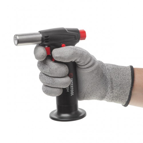 Горелка газовая заправочная, пьезорозжиг, 1100 °C, STORM INTERTOOL GB-0008