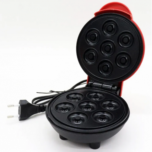 Аппарат для приготовления пончиков 7шт, 1000Вт / Машинка для выпечки пончиков / Донат мейкер