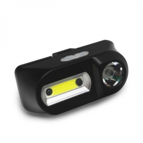 Фонарь налобный 1804A-XPE+COB, датчик движения, 1x18650, ЗУ Type-C