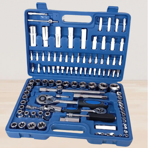 Набор инструментов на 108 предметов в пластиковом кейсе UKC Tools PCS-108 Синий