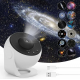 Проектор звездного неба + 12 картриджей, от USB, Galaxy Projector, Белый / Планетарий для спальни / Ночник звездное небо