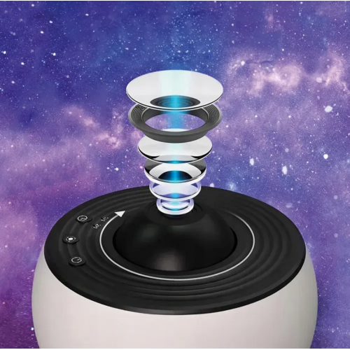 Проектор звездного неба + 12 картриджей, от USB, Galaxy Projector, Белый / Планетарий для спальни / Ночник звездное небо
