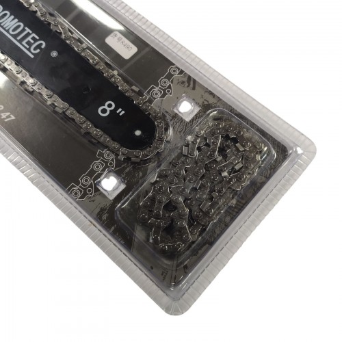 Комплект цепь и шина Domotec для аккумуляторной мини пилы 8'' 47 узлов 1/4 шаг