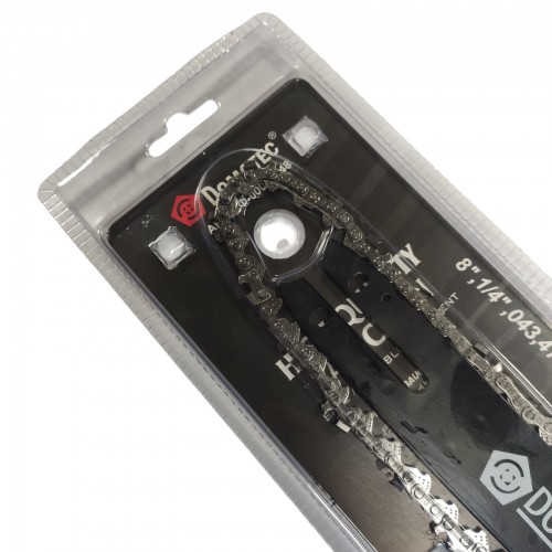 Комплект цепь и шина Domotec для аккумуляторной мини пилы 8'' 47 узлов 1/4 шаг