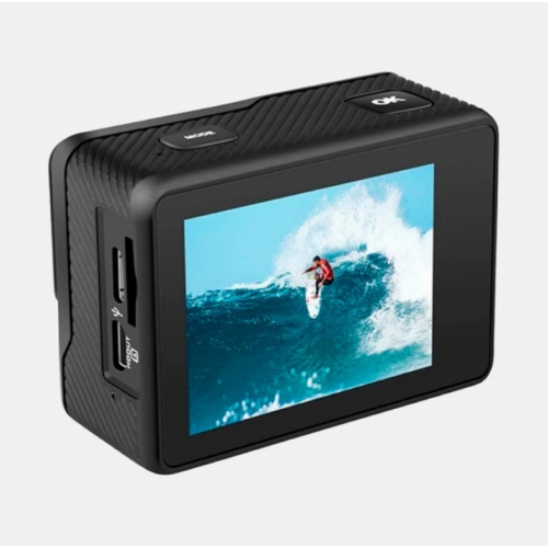 Экшн-камера с двумя дисплеями Action Camera Q60 16MP 4K 60 FPS