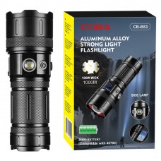 Фонарь COBA CB-B53-TG, АКБ 38650, Рower bank, индикация заряда, ЗУ Type-C, zoom