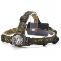 Фонарь налобный 6614-XPG, датчик движения, ЗУ 220/12V, 1x18650, фонарик