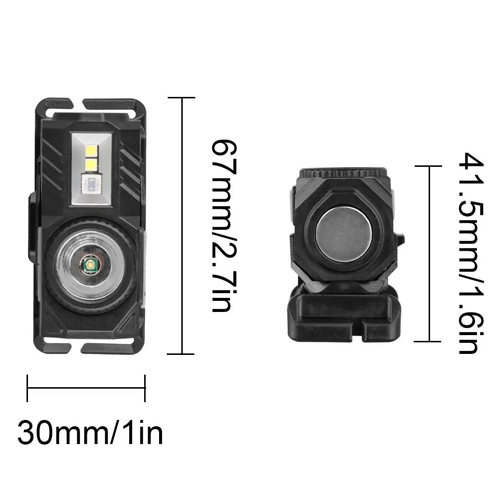 Фонарь налобный аккумуляторный T131-XPE+3SMD (Red+Green+Blue+UV), ЗУ Type C, с датчиком движения фонарик