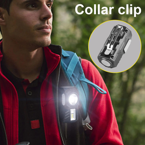 Фонарь налобный аккумуляторный T131-XPE+3SMD (Red+Green+Blue+UV), ЗУ Type C, с датчиком движения фонарик