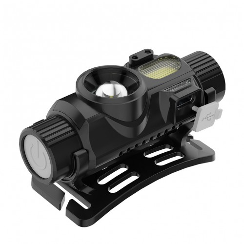 Фонарь налобный YY-16-XPE+COB, датчик движения, ЗУ Type-C фонарик