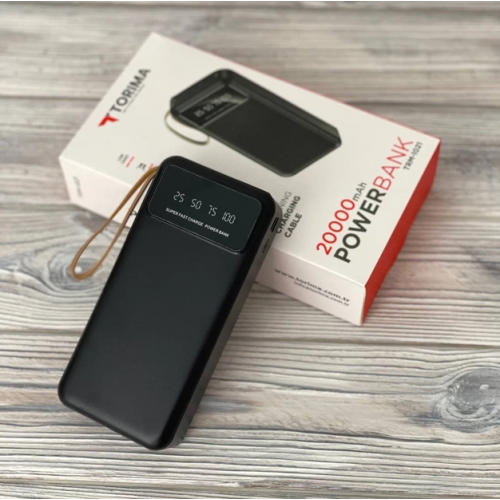 Внешний аккумулятор Power bank TORIMA TRM-1021 20000 Mah батарея зарядка Черный