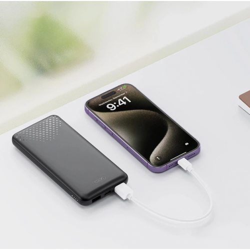 Внешний аккумулятор Power bank XO PB312 10000 Mah батарея зарядка Черный