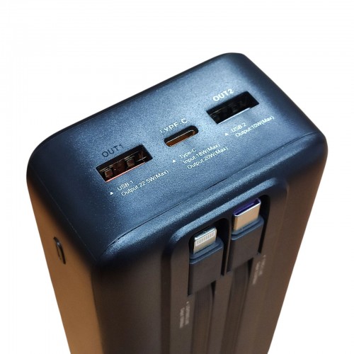 Внешний аккумулятор Power bank LENYES PX342D 30000 mAh, PD22,5W + быстрая зарядка батарея зарядка Черный