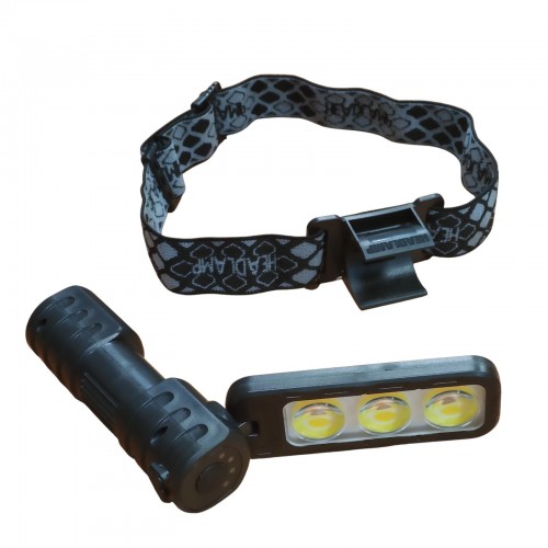 Аккумуляторный складной налобный фонарь AR-704 (есть красный свет) фонарик