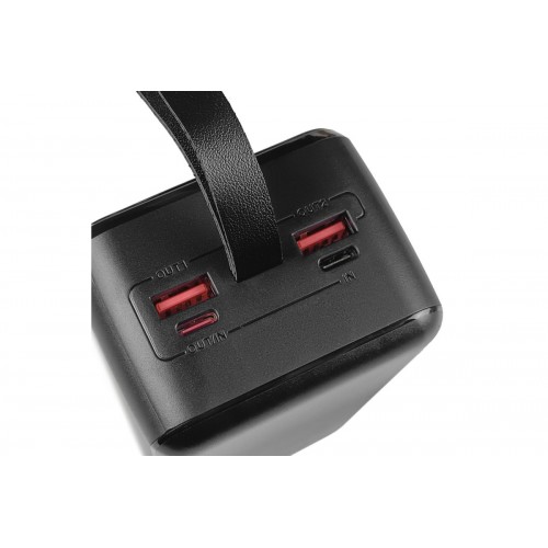 Power Bank GRUNHELM GP-40BQC портативная батарея 40000 mAh быстрая зарядка 22.5W Черный