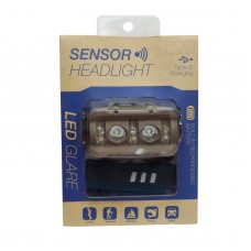 Аккумуляторный налобный фонарь с датчиком движения AR-6114A Серый