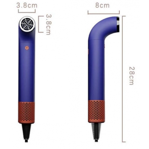 Фен для сушки волос 2200Вт + 3 насадки с ионизацией, сетевой, Safmax SF-18