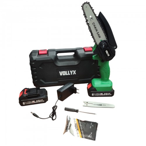 Пила аккумуляторная Бесщеточная MINI VOLLYX 2in1 2 АКБ 2 шины ( 6+4 дюйма) 2 цепи
