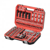 Набор инструментов 1/2" & 1/4" 111ед, IMPACT Cr-V головки удлиненные 15,17,19,21,22 INTERTOOL ET-9111