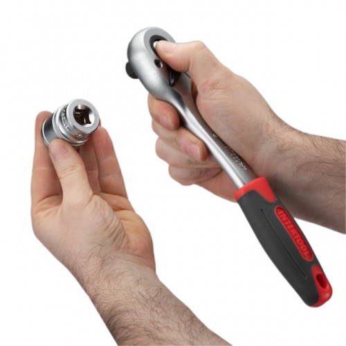 Набор инструментов 1/2" & 1/4" 111ед, IMPACT Cr-V головки удлиненные 15,17,19,21,22 INTERTOOL ET-9111