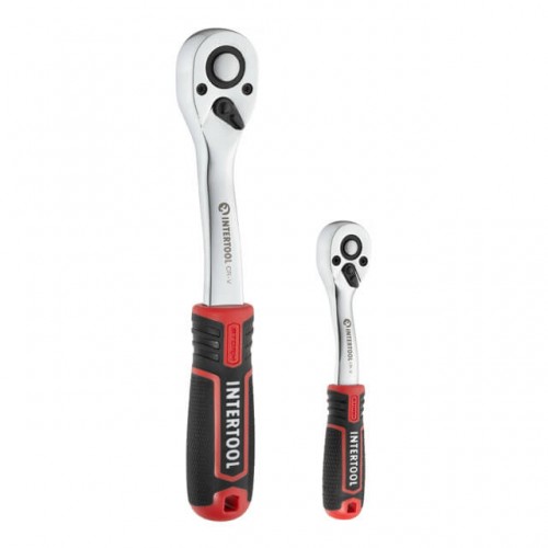 Набор инструментов 1/2" + 1/4", Cr-V, 111 ед., головки: 4-32 мм, STORM INTERTOOL ET-8111