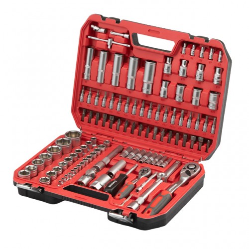 Набор инструментов 1/2" & 1/4" 110 ед. INTERTOOL ET-9108