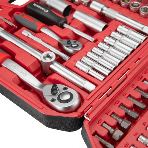 Набор инструментов 1/2" & 1/4" 110 ед. INTERTOOL ET-9108