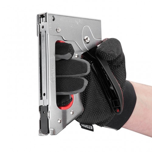 Степлер строительный под скобу 11,3×0,7×4-10 мм, металлический корпус, STORM INTERTOOL RT-0121