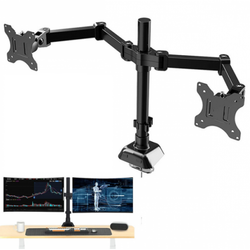 Крепление для двух мониторов настольный кронштейн 15"-30" UKC Z022