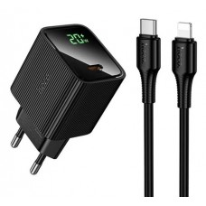 Зарядное устройство от сети HOCO CS82A PD20W 1xType-C + кабель Type-C to Lightning