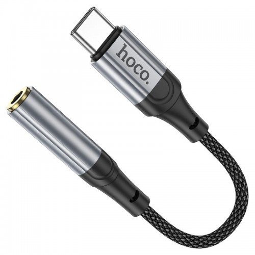 Адаптер HOCO LS36 переходник Type C to 3.5mm, длина кабеля 12 см