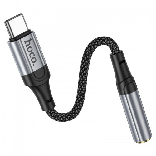 Адаптер HOCO LS36 переходник Type C to 3.5mm, длина кабеля 12 см