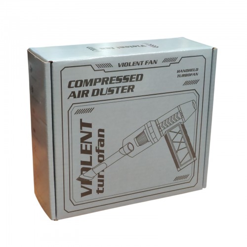 Воздуходувка Violent Fan аккумуляторная ручная мини ветродуйка для авто с подсветкой Jet Fan