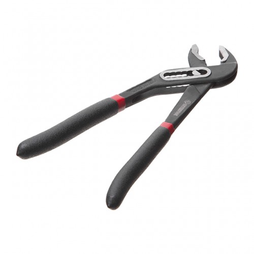 Клещи сантехнические 180 мм, кованое железо 40CrV, поливные двухслойные рукоятки, STORM INTERTOOL NT-0160