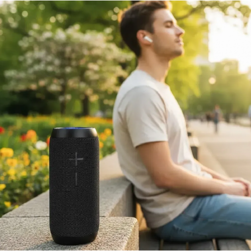 Портативная беспроводная Bluetooth колонка Hopestar P7 / 10W, Bluetooth, TWS, FM, MP3, AUX, Mic Черная