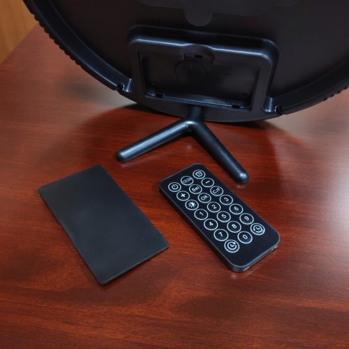 Электронные часы настенные с пультом 26 см от USB, SM-602 с термометром и гигрометром (53753)