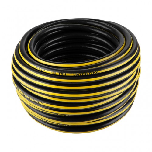 Шланг для воды 4-х слойный 1/2", 30м, армированный, PVC INTERTOOL GE-4105