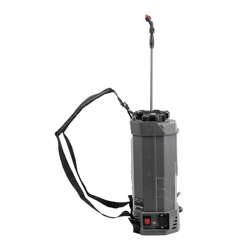 Опрыскиватель аккумуляторный ранцевой 12 л, 3.1 л/мин, батарея 12 В/8 Аг INTERTOOL DT-9012