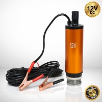 Насос электрический для перекачки дизельного топлива 12V Матовый с крокодилами