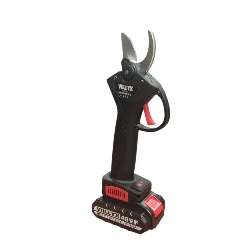 Электрический секатор VOLLYX в кейсе + 2 аккумулятора / Ножницы садовые / Электросекатор для сада