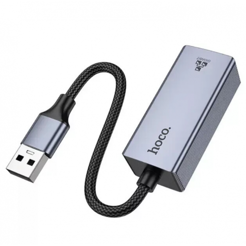 Сетевой адаптер HOCO UA37 USB Ethernet Adapter (1000 Mbps)