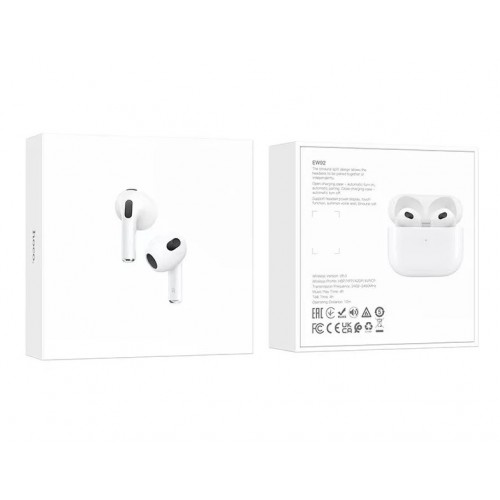 Наушники беспроводные Bluetooth HOCO EW92 вкладыши True wireless stereo headset Белые