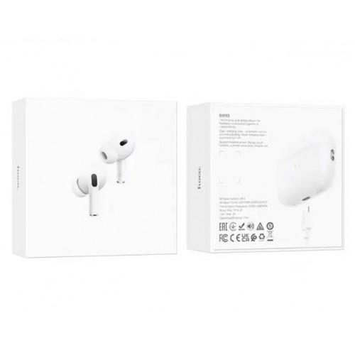 Беспроводные вакуумные наушники в кейсе HOCO EW93 300mAh, BT V6.0 Белый