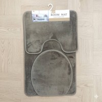 Набор ковриков для ванной и туалета 50 х 80 см, Коврик в ванную комнату 3 в 1 (53785)