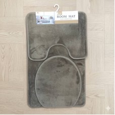 Набор ковриков для ванной и туалета 50 х 80 см, Коврик в ванную комнату 3 в 1 (53785)