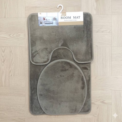 Набор ковриков для ванной и туалета 50 х 80 см, Коврик в ванную комнату 3 в 1 (53785)