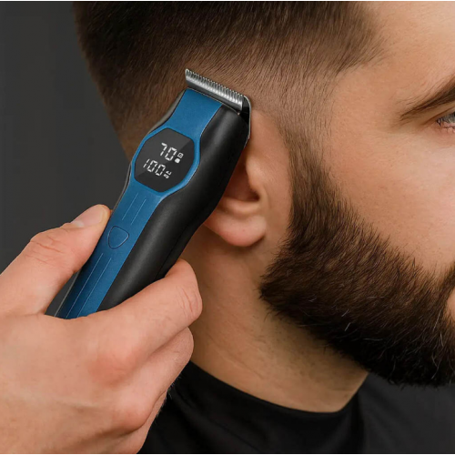 Машинка для стрижки волос USB VGR V-173 / Аккумуляторный триммер для стрижки / Машинка для волос Синий